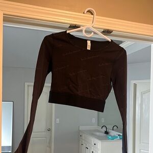 lululemon athletica black Fitted Long Sleeve shirt (special edition)